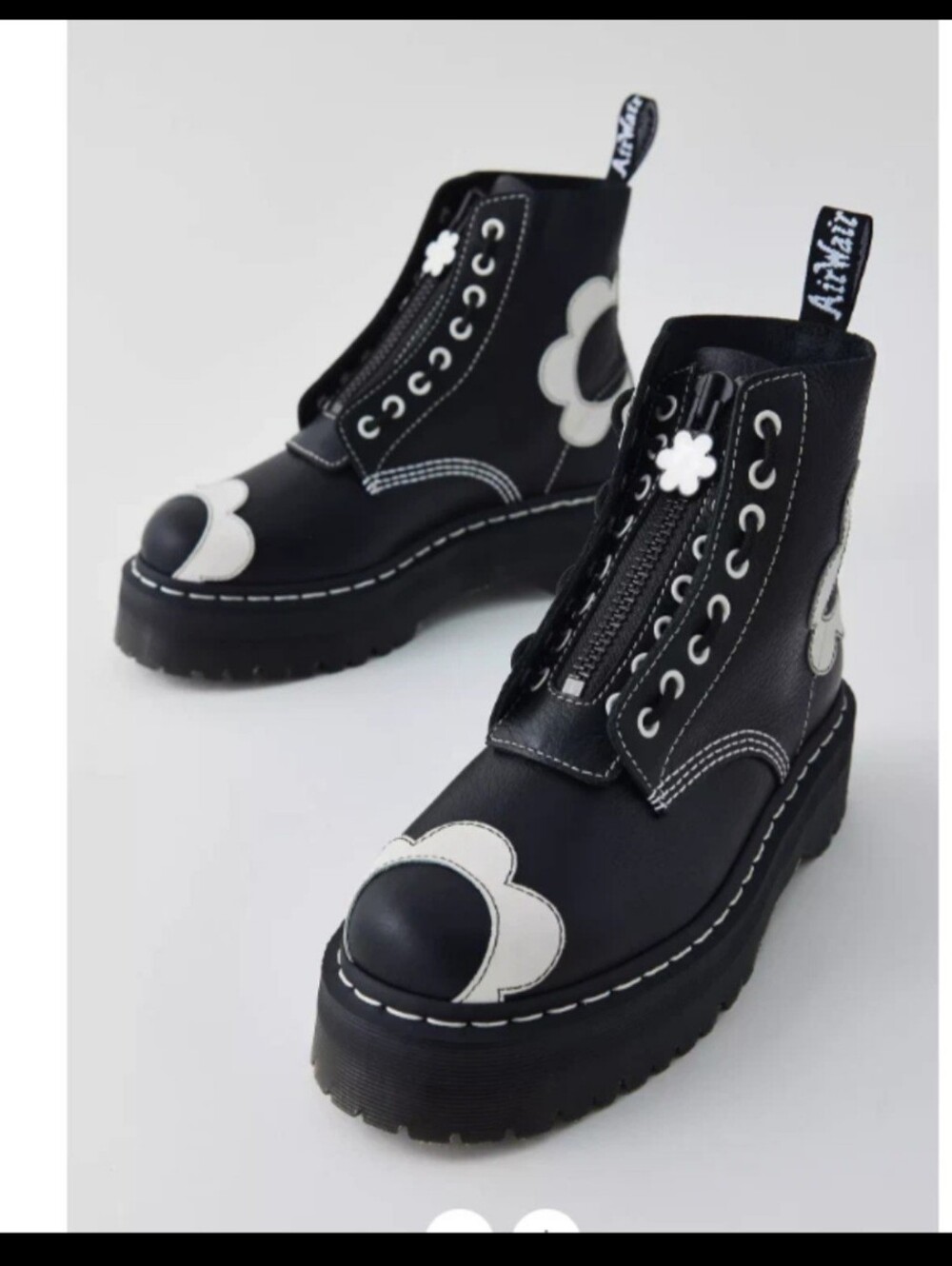 NEW!! Dr Martens Sinclair Flower Pisa Platform Boots. Size 8 - Picture 3 of 10